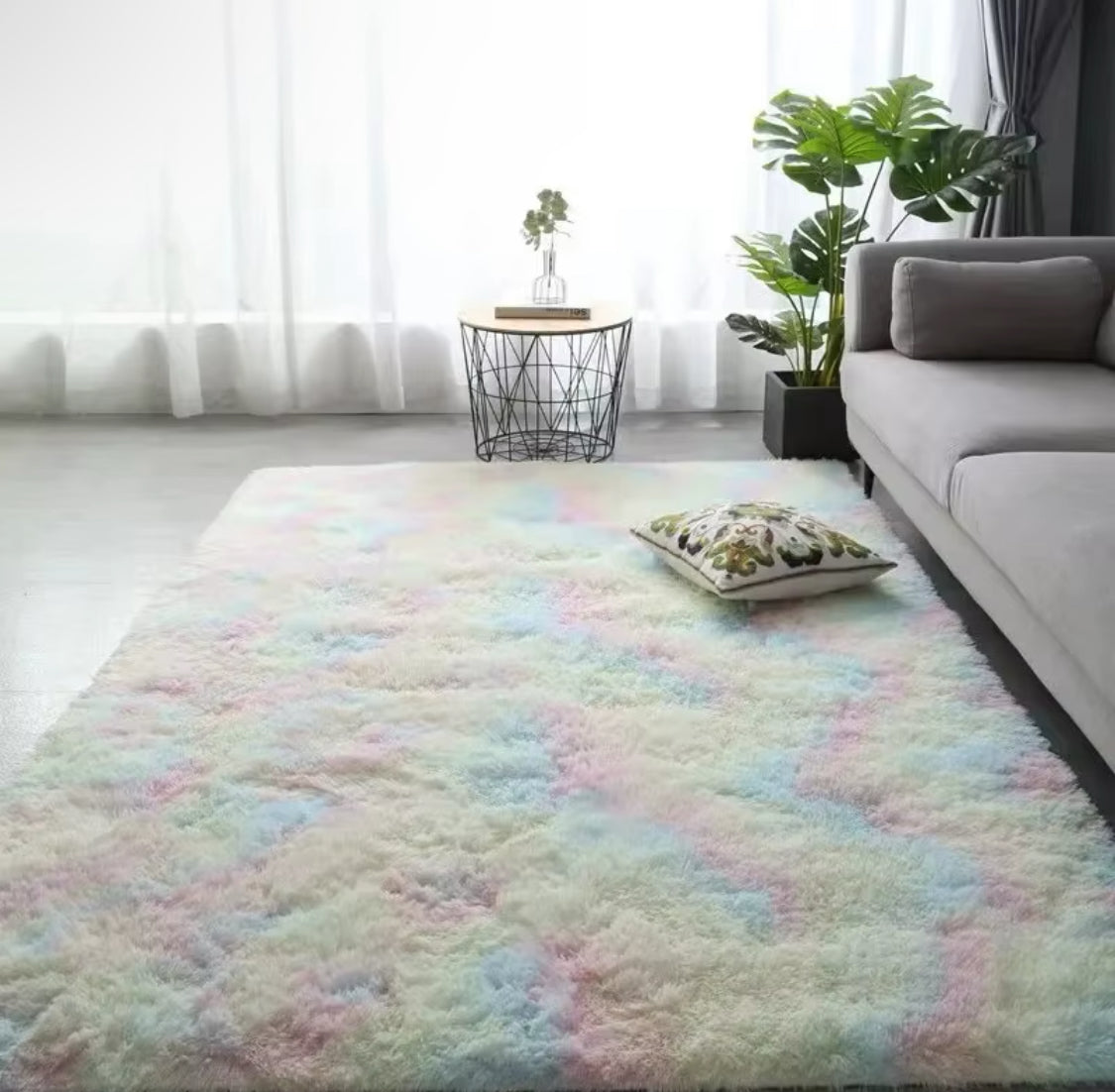 Tapis de chambre en laine original