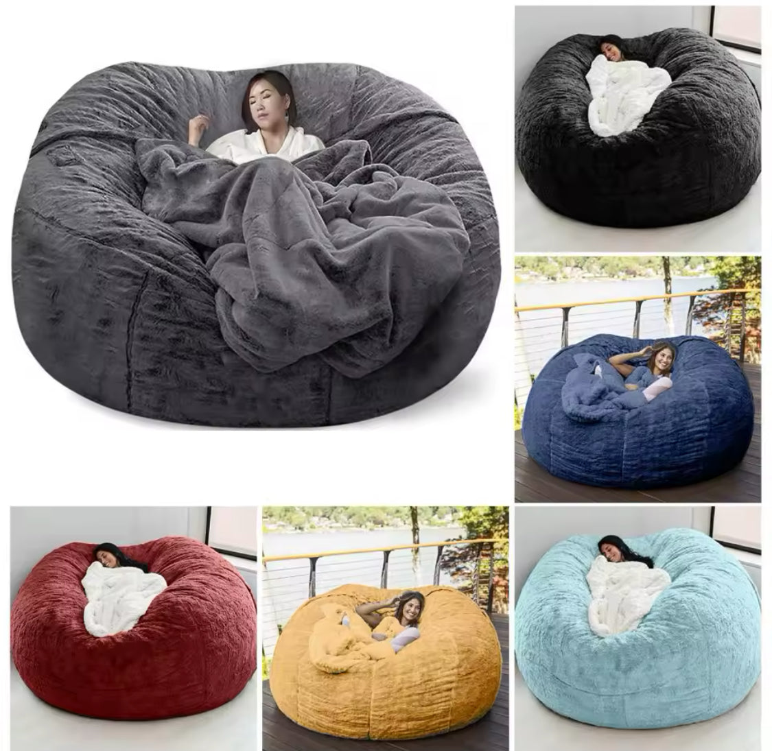 Pouf en peluche